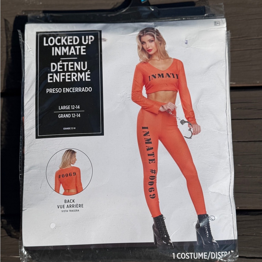 Orange Inmate Costume - MEDIUM (Top Only)